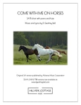 Come With Me on Horses SATB choral sheet music cover